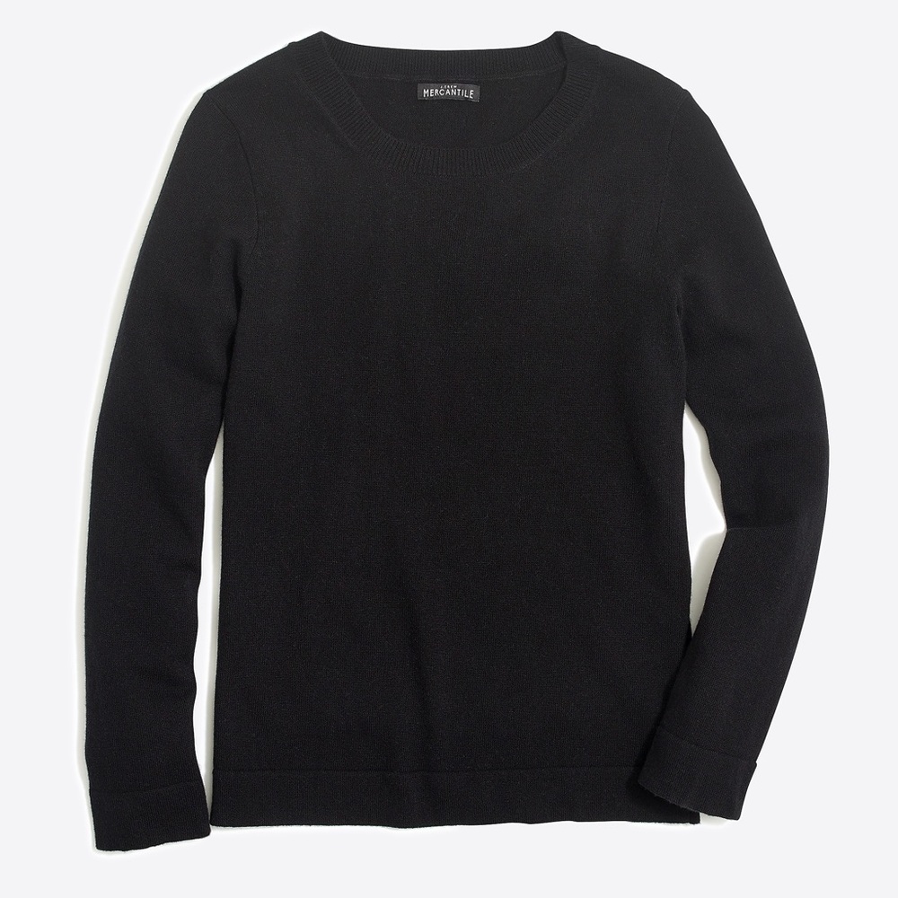 NWT J.Crew Factory Teddy Sweater Black